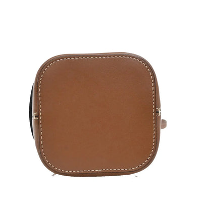Celine Cuir Triomphe Box Leather, Brown, Leather, Handbag