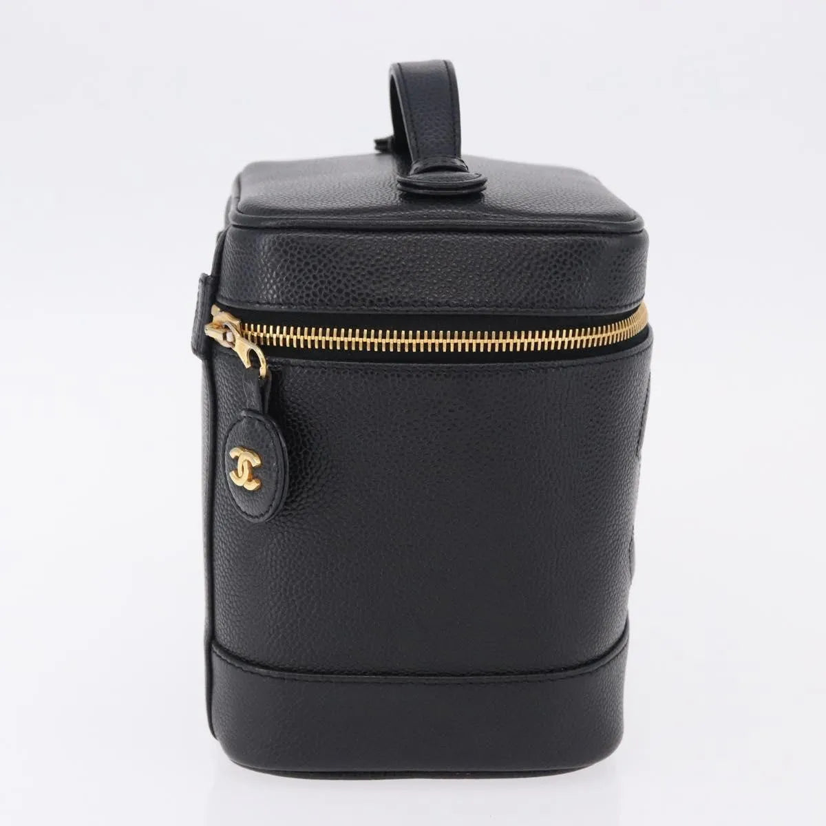 Chanel Vintage Timeless Vanity Case Caviar, Black, Calfskin, Handbag