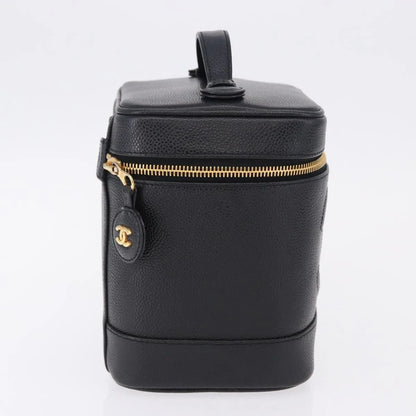 Chanel Vintage Timeless Vanity Case Caviar, Black, Calfskin, Handbag