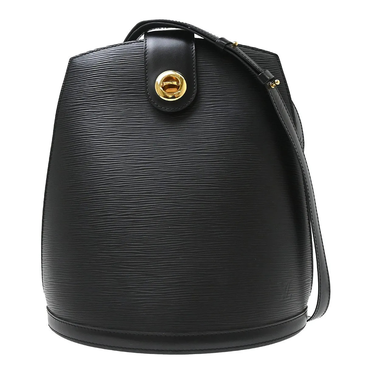 Louis Vuitton Cluny Epi, Black, Leather, Shoulder Bag