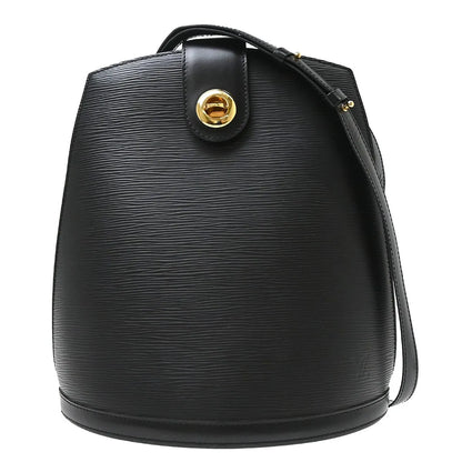 Louis Vuitton Cluny Epi, Black, Leather, Shoulder Bag