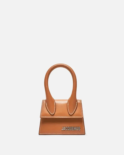 Jacquemus Le Chiquito Mini Leather, Brown, Leather, Handbag