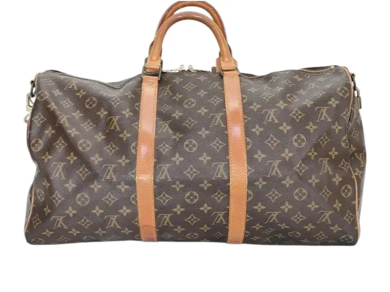 Louis Vuitton Keepall Monogram Canvas, Brown, Canvas, Travel Bag