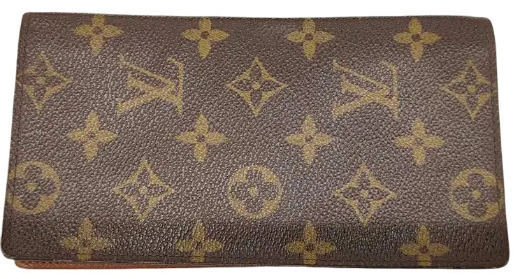 Louis Vuitton Long Wallet Bifold monogram canvas, Brown, Canvas, Wallet