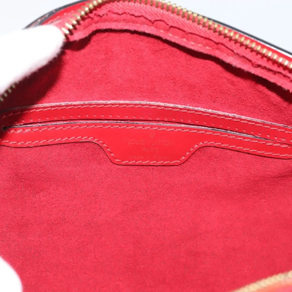 Louis Vuitton Soufflot Epi Leather, Red, Leather, Handbag