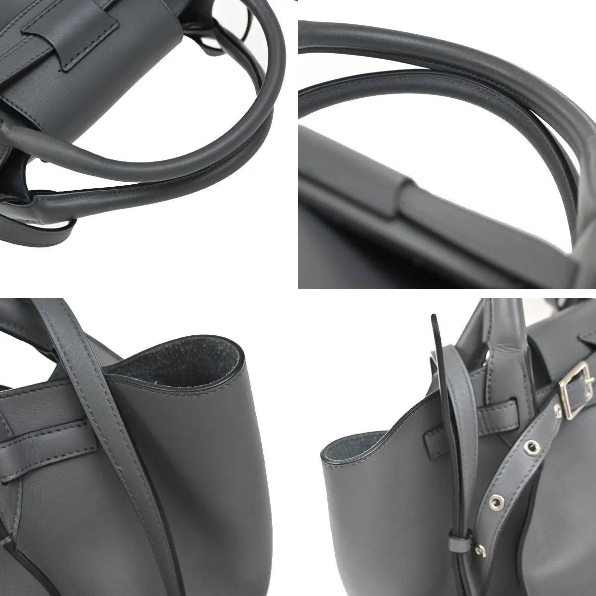 Celine Big Smooth Leather, Gray, Leather, Handbag
