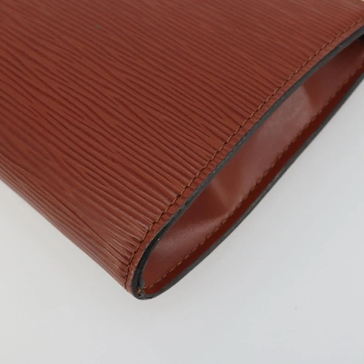 Louis Vuitton Pochette Accessoires Epi, Brown, Leather, Clutch