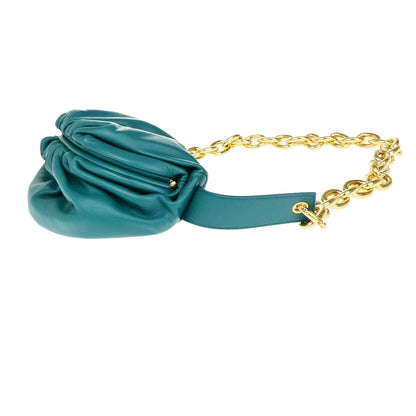 Bottega Veneta The Chain Leather, Green, Leather, Bag