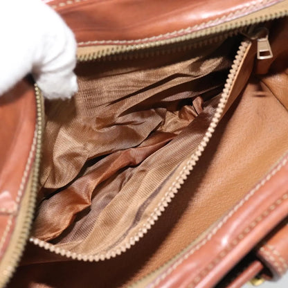Celine Vintage Macadam Canvas and Leather, Beige, Canvas, Shoulder Bag