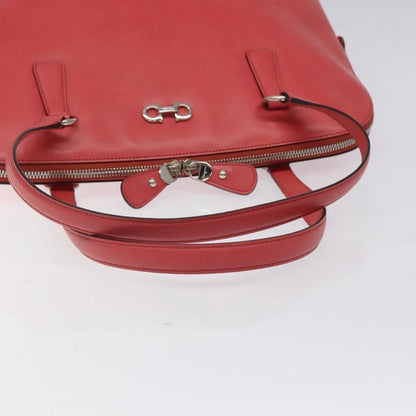 Salvatore Ferragamo Gancini Leather, Pink, Leather, Handbag