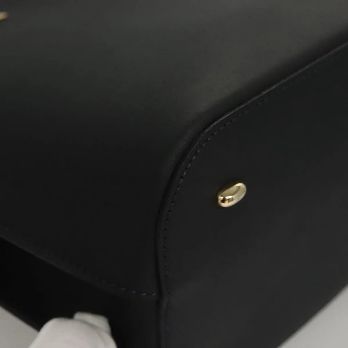 Celine vintage Leather, Navy, Leather, Handbag