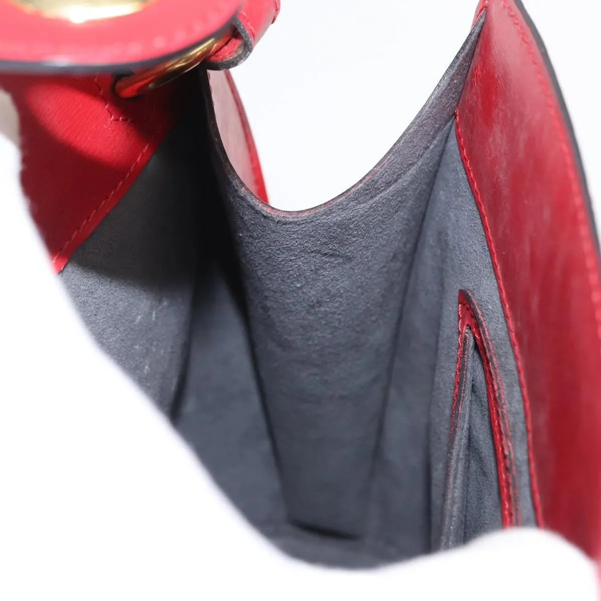 Louis Vuitton Cluny Epi Leather, Red, Leather, Shoulder Bag