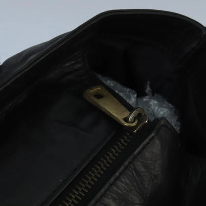 Bally Vintage Leather, Black, Leather, Tote Bag