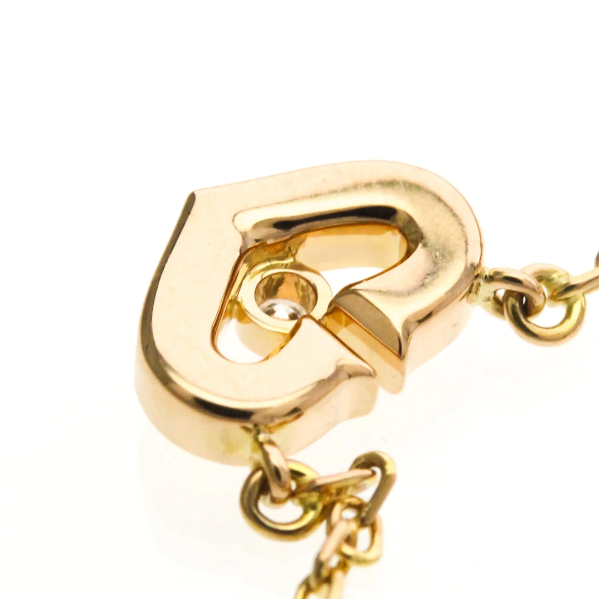 Cartier C Heart de Cartier Pendant 18K Rose Gold with Diamond, Gold, Pink Gold, Necklace