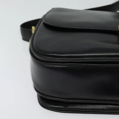 Celine Vintage Leather, Black, Leather, Shoulder Bag