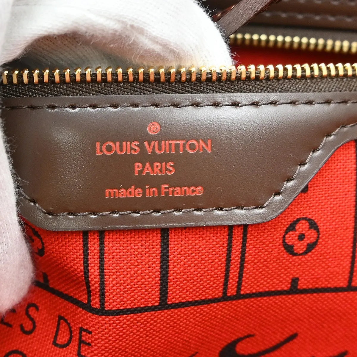 Louis Vuitton Neverfull Tote Damier, Brown, Canvas, Tote Bag