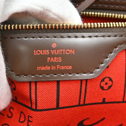 Louis Vuitton Neverfull Tote Damier, Brown, Canvas, Tote Bag