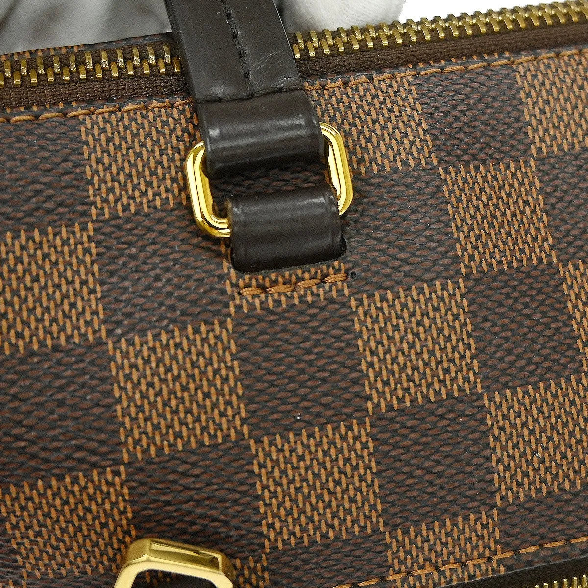 Louis Vuitton Iena Tote Damier, Brown, Canvas, Tote Bag