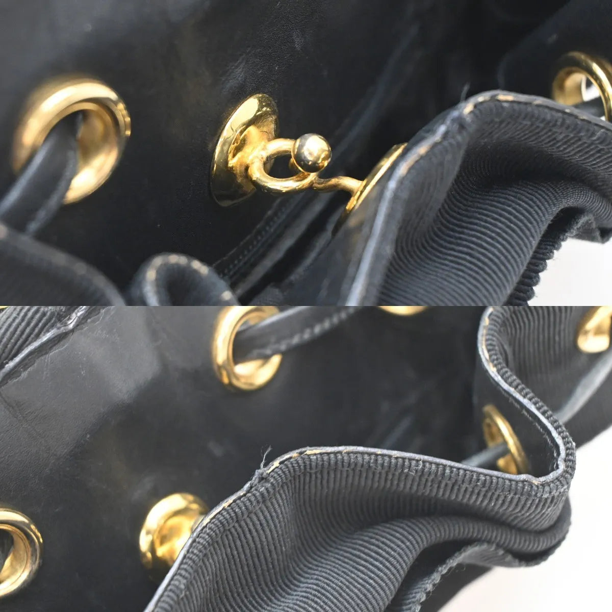 Salvatore Ferragamo Vala Canvas, Black, Canvas, Backpack