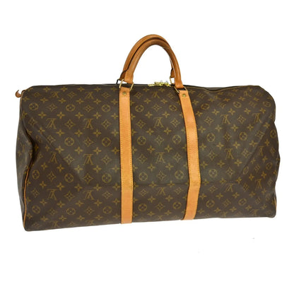 Louis Vuitton Keepall Monogram, Brown, Canvas, Travel Bag