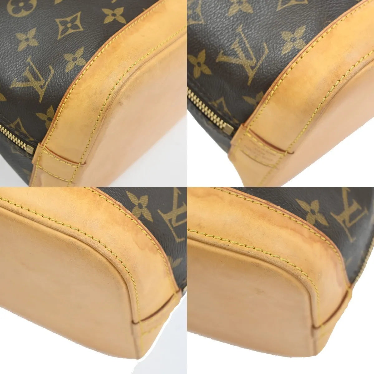 Louis Vuitton Vintage Alma Monogram Canvas, Brown, Canvas, Handbag