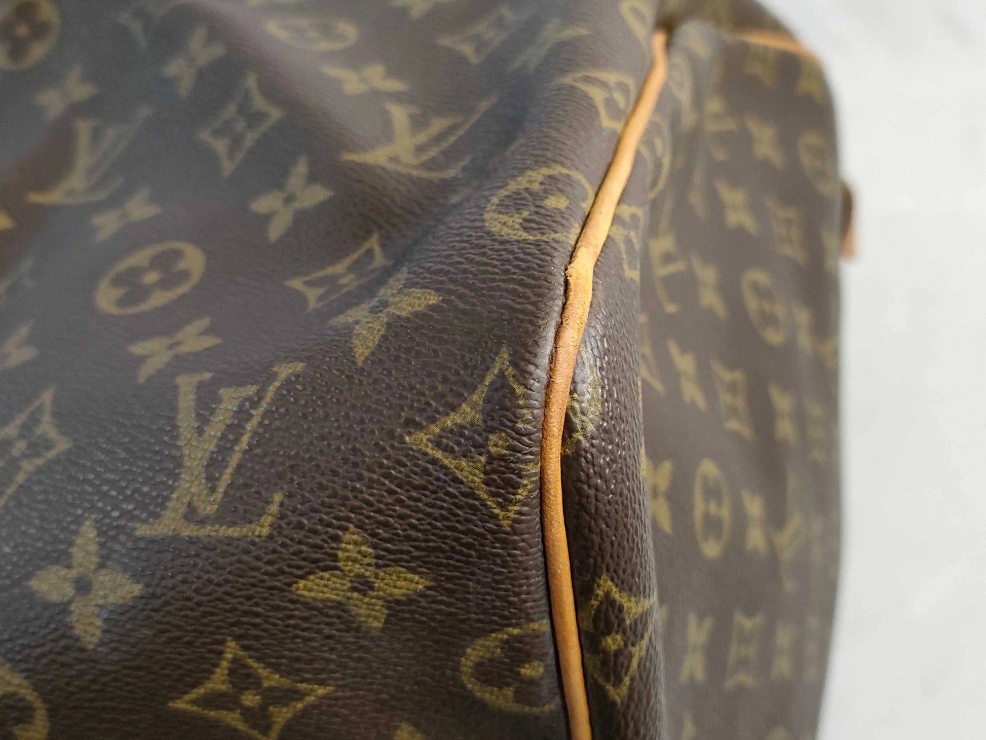 Louis Vuitton Keepall Monogram Canvas, Brown, Canvas, Travel Bag