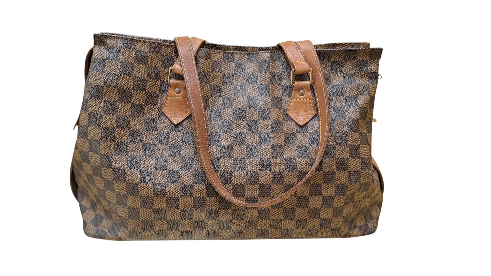 Louis Vuitton Graceful Damier, Brown, Leather, Handbag