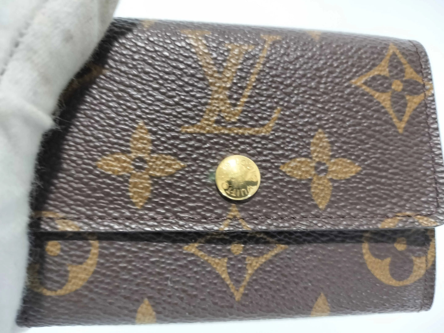 Louis Vuitton Porte-Monnaie Coin Purse Monogram Canvas, Brown, Canvas, Wallet