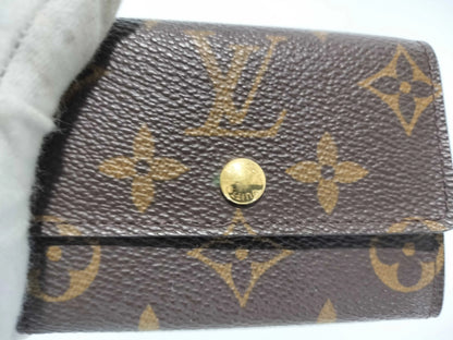 Louis Vuitton Porte-Monnaie Coin Purse Monogram Canvas, Brown, Canvas, Wallet