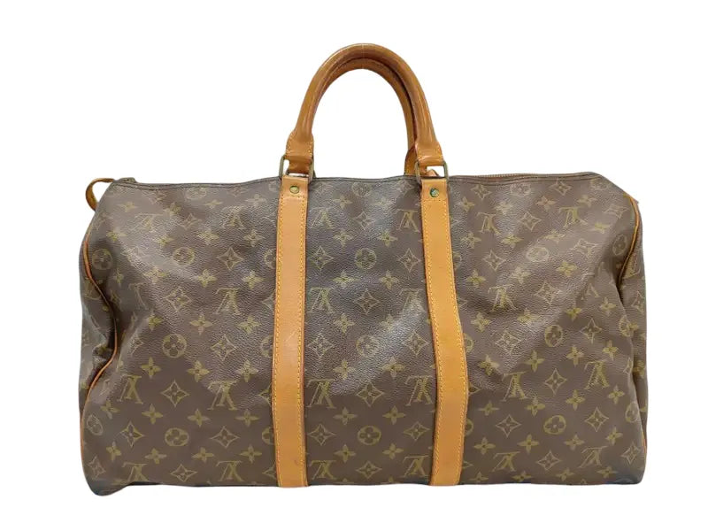 Louis Vuitton Keepall Monogram Canvas, Brown, Canvas, Travel Bag