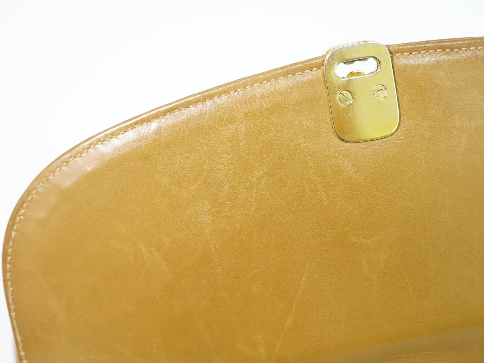 Celine Vintage Macadam Canvas and Leather, Beige, Canvas, Shoulder Bag