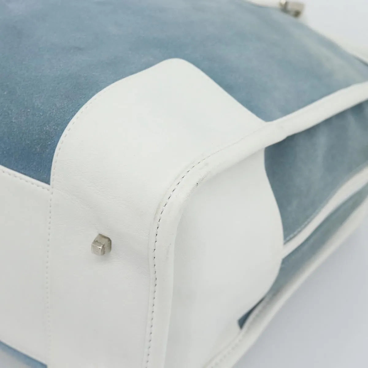 Loewe Amazona Suede, Blue, Suede, Handbag