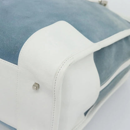 Loewe Amazona Suede, Blue, Suede, Handbag