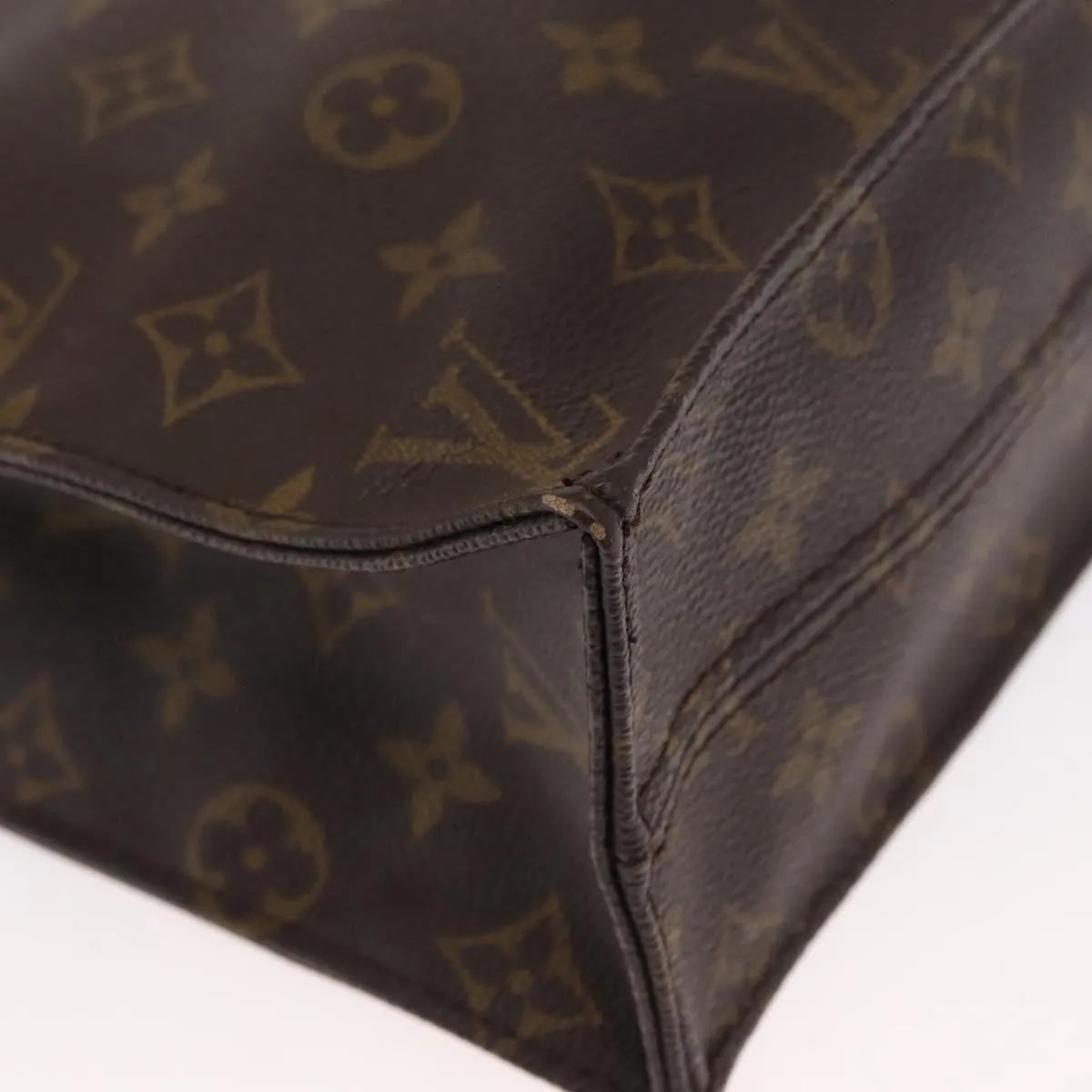 Louis Vuitton Sac Plat Monogram, Brown, Canvas, Tote Bag