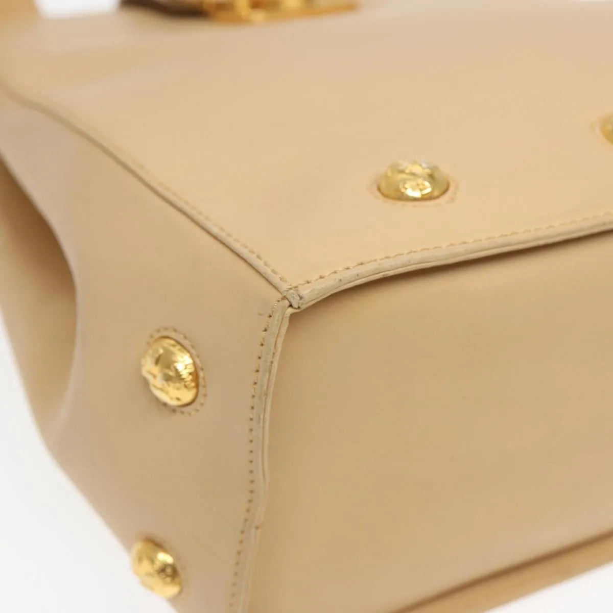 Salvatore Ferragamo Vintage Leather, Beige, Leather, Shoulder Bag