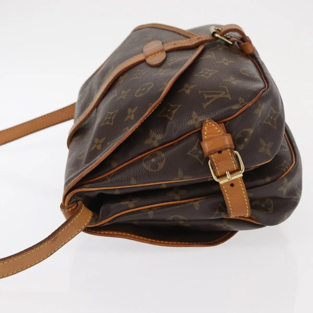 Louis Vuitton Saumur Monogram Canvas, Brown, Canvas, Shoulder Bag