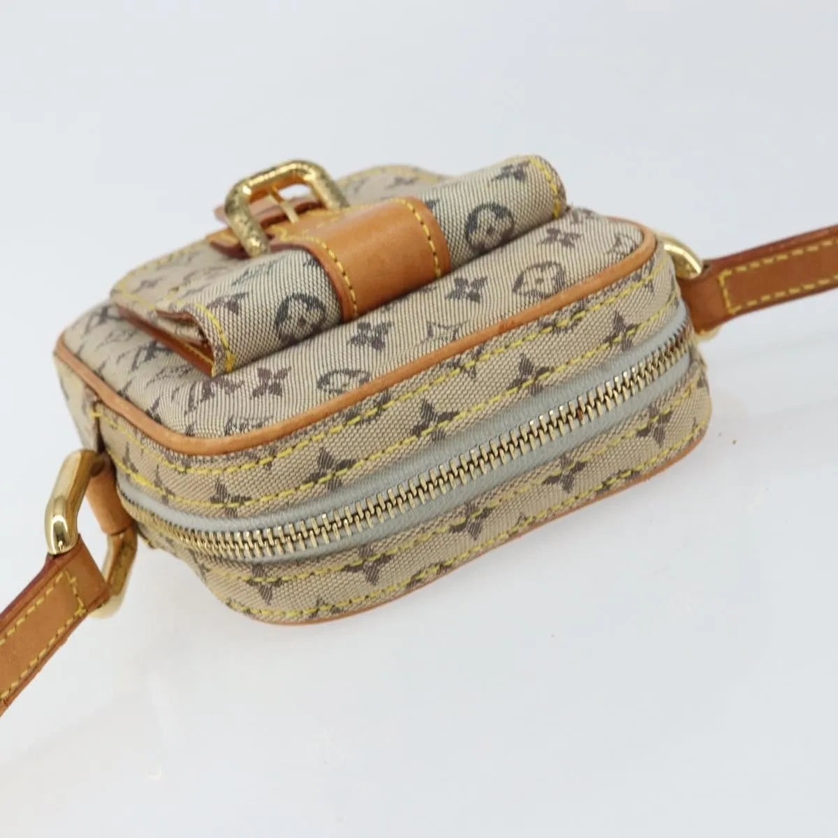 Louis Vuitton Juliette Mini Lin, Blue, Canvas, Shoulder Bag