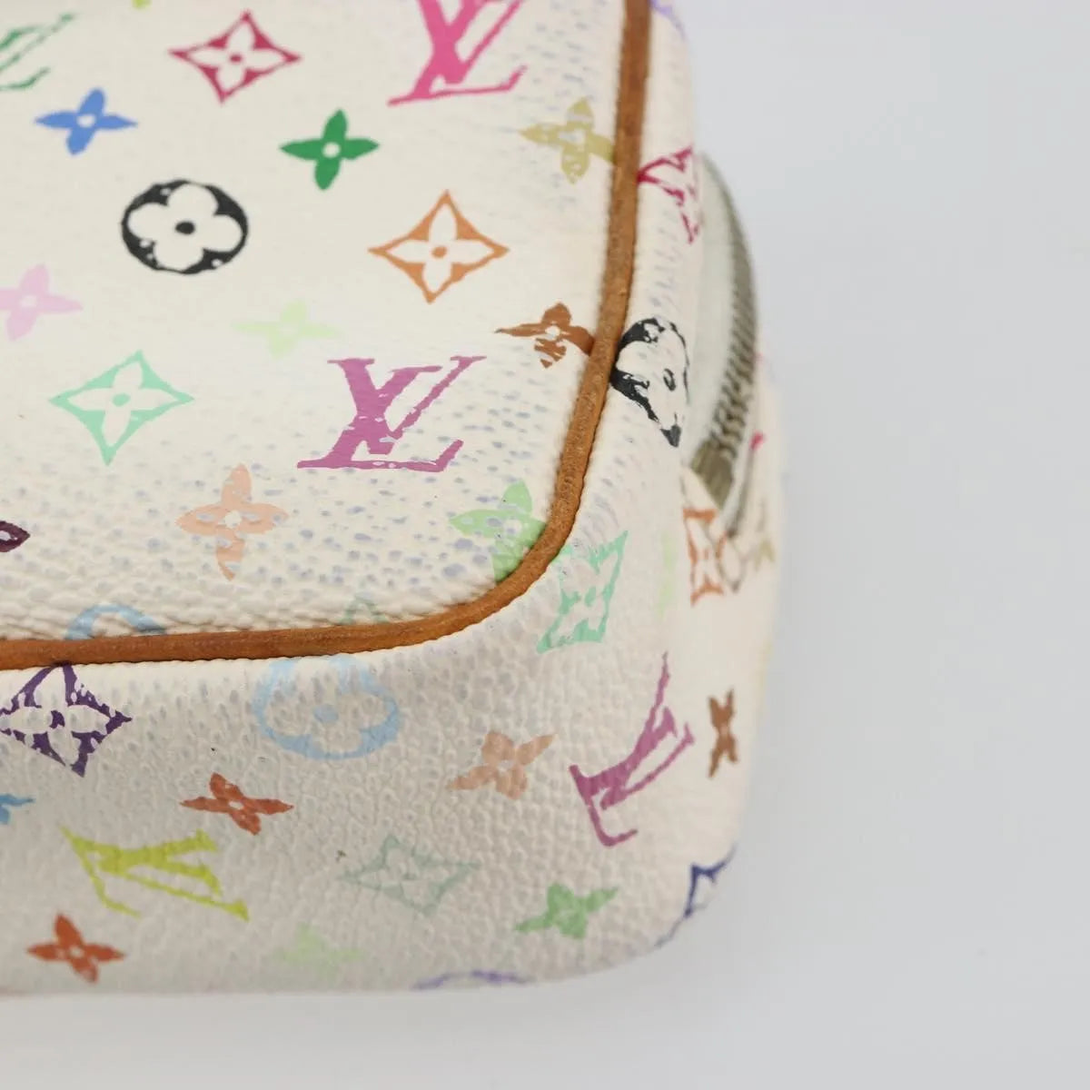 Louis Vuitton Wapity Trousse Monogram Multicolor, White, Canvas, Clutch