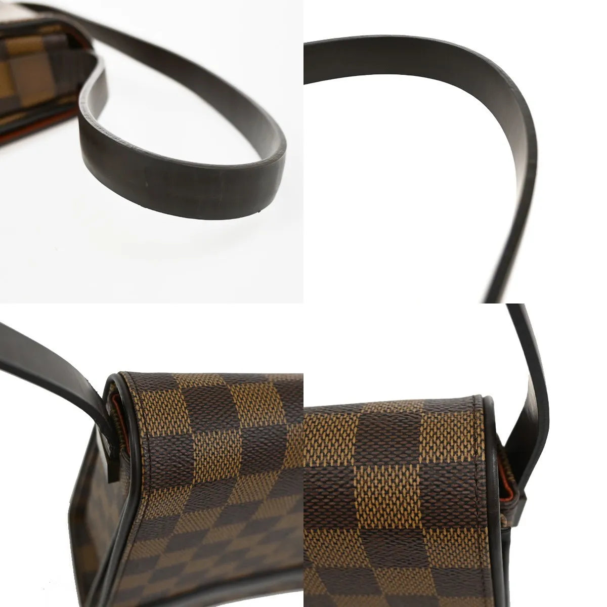 Louis Vuitton Tribeca Carre Damier, Brown, Canvas, Shoulder Bag
