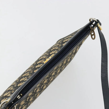 Christian Dior Vintage Trotter Canvas, Navy, Canvas, Shoulder Bag