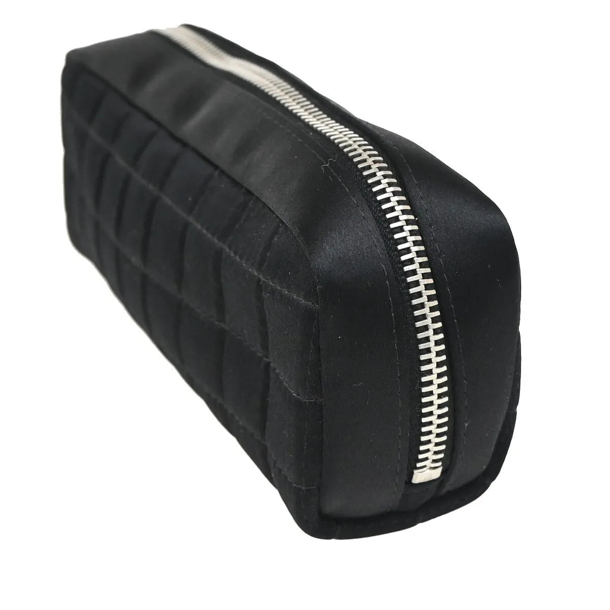 Chanel Chocolate Bar Clutch Nylon, Black, Nylon, Clutch