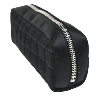 Chanel Chocolate Bar Clutch Nylon, Black, Nylon, Clutch