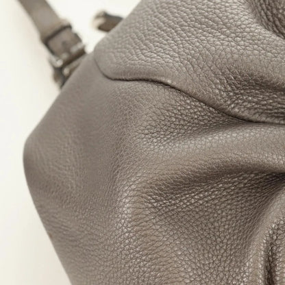 Fendi Selleria Pomodorino Leather, Gray, Leather, Tote Bag