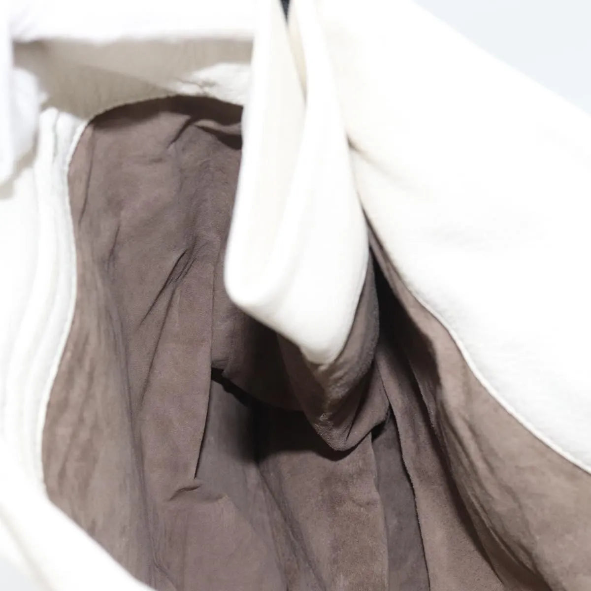 Bottega Veneta Belted Tote Intrecciato Nappa, White, Leather, Tote Bag