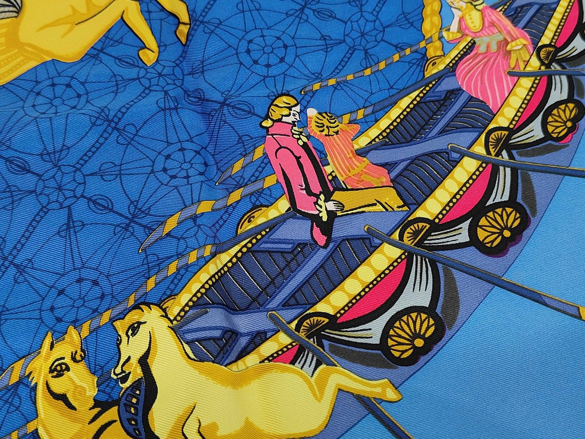 Hermes Carré 90 Silk multicolor, Multicolour, Silk, Scarf