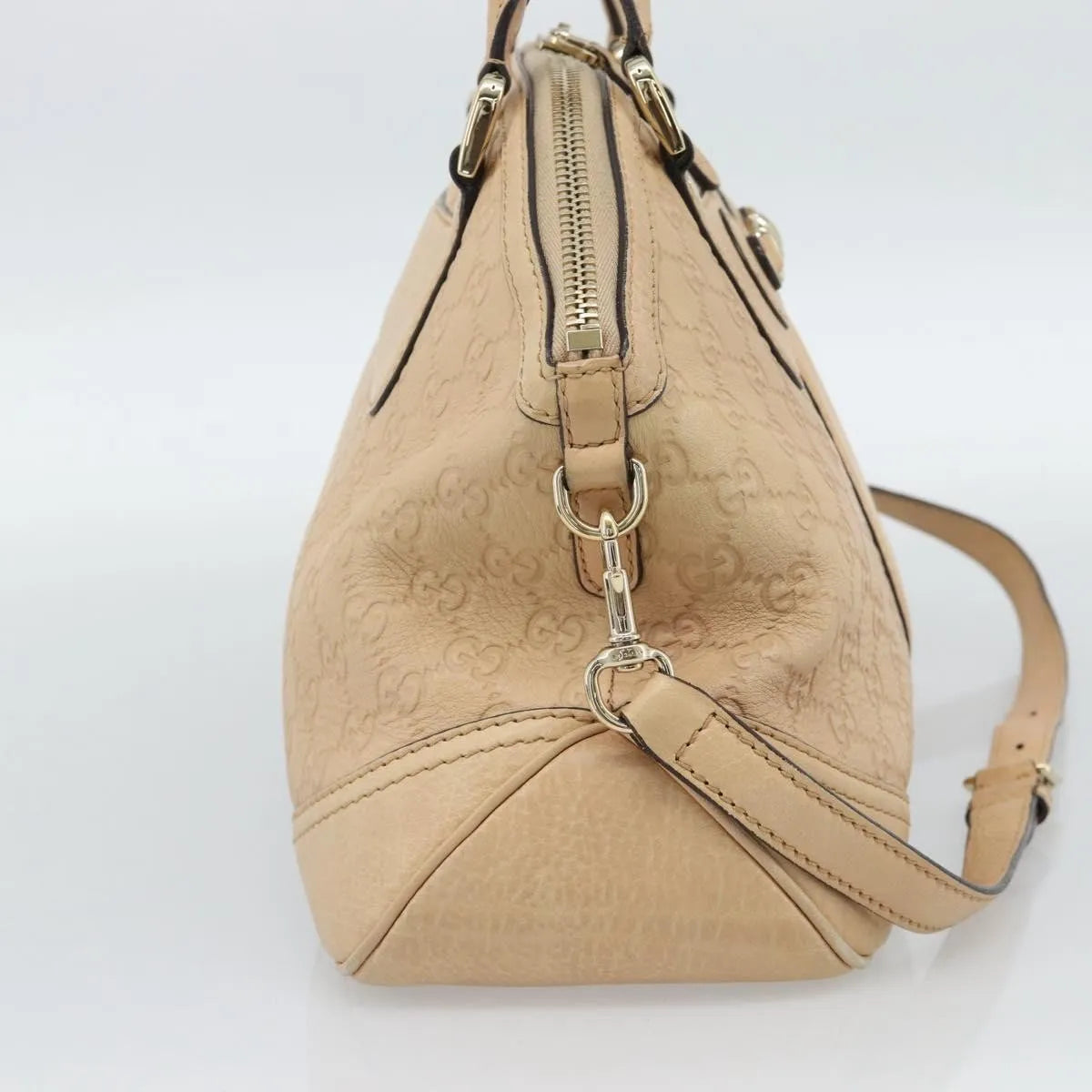 Gucci New Pelham Tote Guccissima Leather, Beige, Leather, Handbag