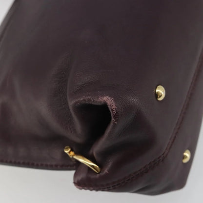 Salvatore Ferragamo Sofia Satchel Smooth Leather, Purple, Leather, Handbag
