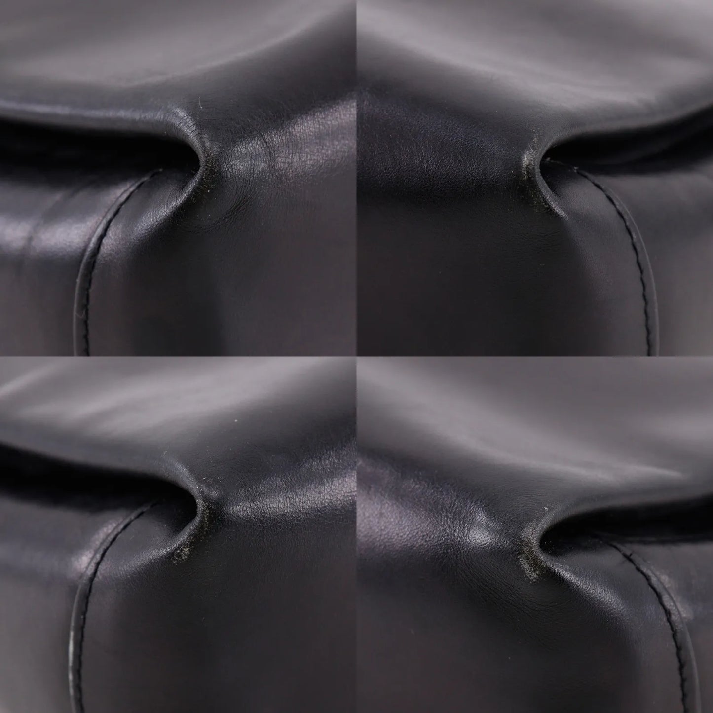 Gucci Vintage Leather, Black, Leather, Shoulder Bag