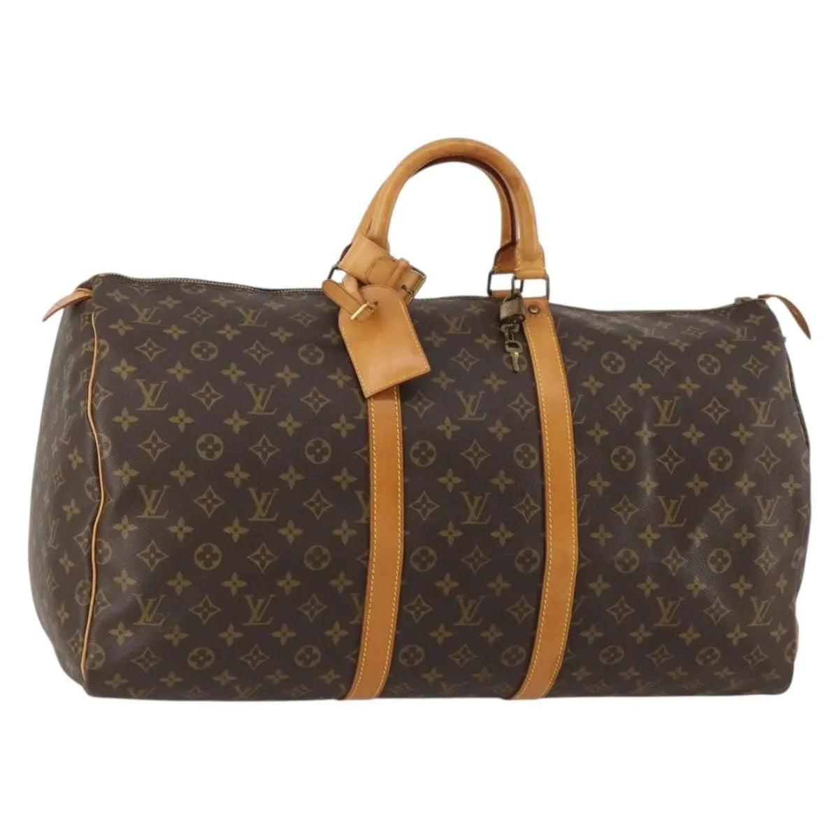 Louis Vuitton Keepall Monogram Canvas, Brown, Canvas, Travel Bag
