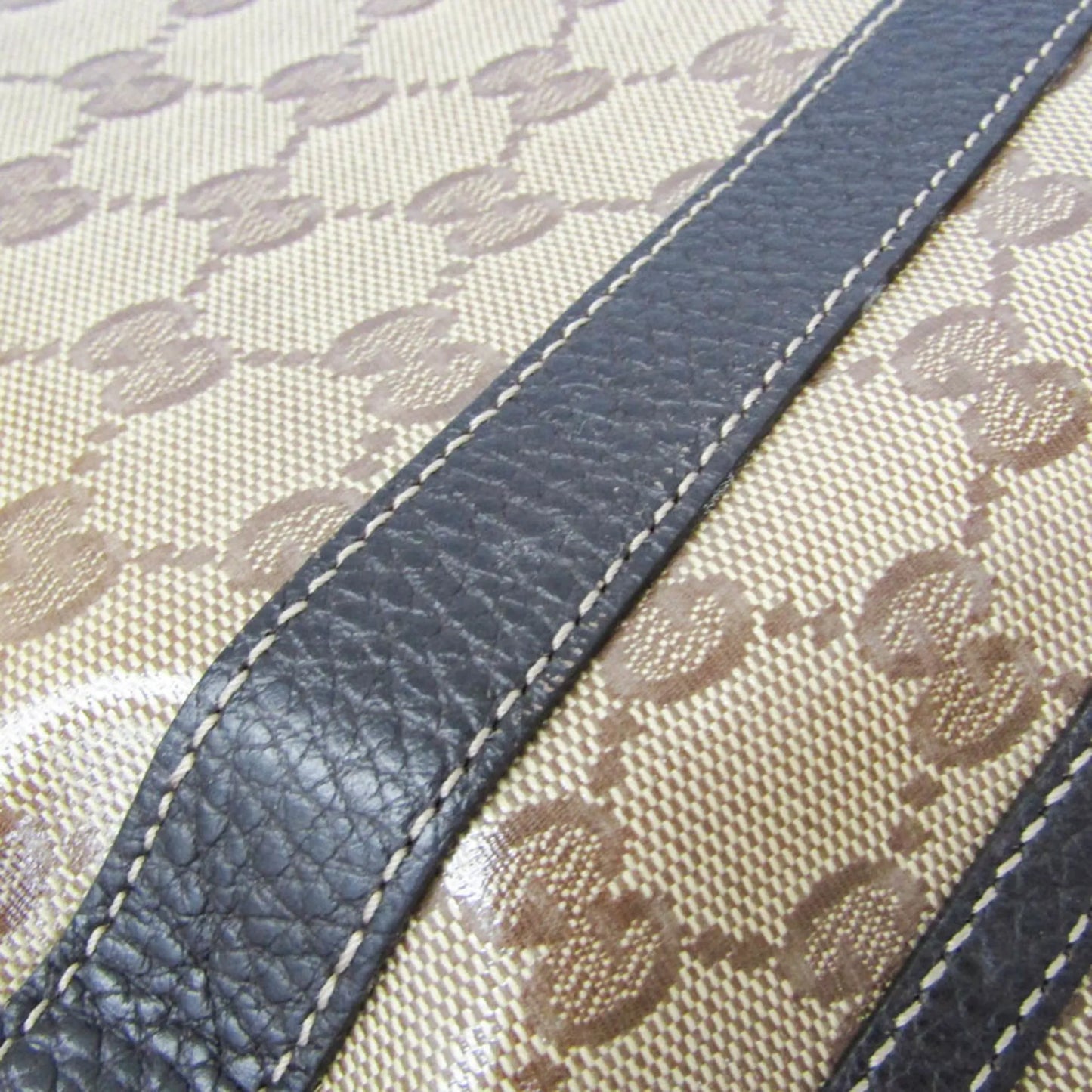 Gucci Abbey D-ring convertible Monogram GG crystal, Beige, Leather, Handbag